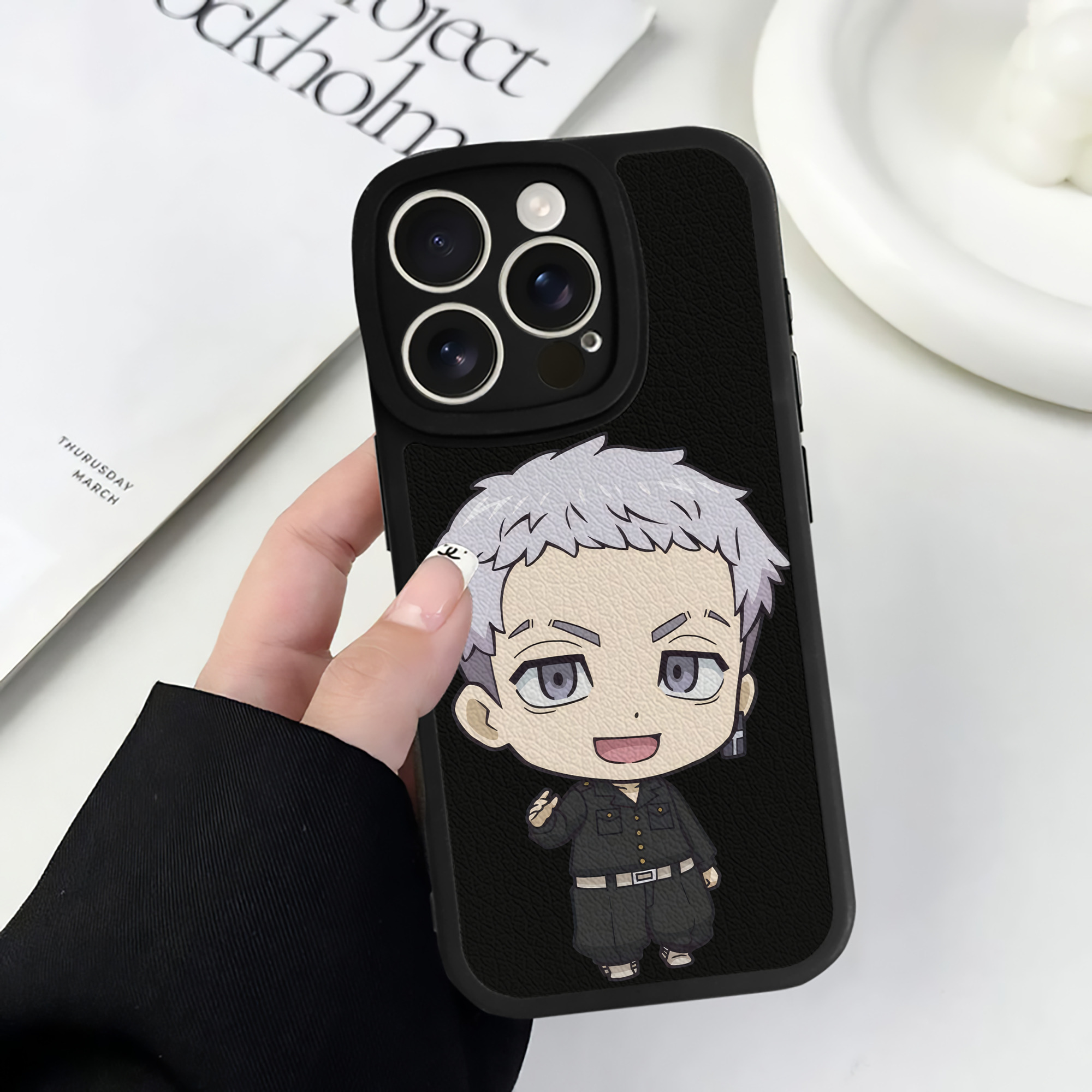 （画像用） 東京リベンジャーズ Tokyo Revengers 【iPhone 16シリーズ対応】シリコンスマホケース（レザー調） 材質：シリコン